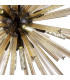 Hornby 16 Light E27 Round Ceiling Pendant Matt Black Champagne Gold Glass-7