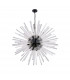 Hornby 32 Light E27 Round Ceiling Pendant Matt Black Clear Glass-4