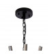 Hornby 32 Light E27 Round Ceiling Pendant Matt Black Smoke Glass-5