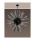Hornby 32 Light E27 Round Ceiling Pendant Matt Black Smoke Glass-9