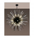 Hornby 32 Light E27 Round Ceiling Pendant Matt Black Smoke Glass-10