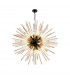 Hornby 32 Light E27 Round Ceiling Pendant Matt Black Champagne Glass-1