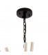 Hornby 32 Light E27 Round Ceiling Pendant Matt Black Champagne Glass-5