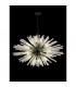 Hornby 32 Light E27 Oval Ceiling Pendant Matt Black Clear Glass-3