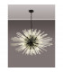 Hornby 32 Light E27 Oval Ceiling Pendant Matt Black Clear Glass-10
