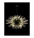 Hornby 32 Light E27 Oval Ceiling Pendant Matt Black Smoke Glass-3