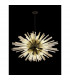 Hornby 32 Light E27 Oval Ceiling Pendant Matt Black Champagne Glass-3