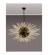 Hornby 32 Light E27 Oval Ceiling Pendant Matt Black Champagne Glass-9