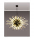 Hornby 32 Light E27 Oval Ceiling Pendant Matt Black Champagne Glass-10