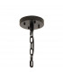 Hornby 32 Light E27 Vertical Oval Ceiling Pendant Matt Black Smoke Glass-5