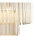 Poland Ceiling Pendant Rectangle 7 Light E14 Brass Cognac Sculpted Glass-8