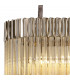 Poland Ceiling Pendant Rectangle 7 Light E14 Polished Nickel Cognac Sculpted Glass-6
