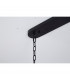 Poland Ceiling Pendant Rectangle 7 Light E14 Matt Black Clear Sculpted Glass Item Weight: 28kg-9