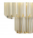 Poland Ceiling Pendant Round 4 Light E14 Brass Cognac Sculpted Glass-6