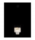Poland Ceiling Pendant Round 4 Light E14 Matt Black Clear Sculpted Glass-3