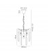 Poland Ceiling Pendant Round 4 Light E14 Matt Black Smoke Sculpted Glass-2