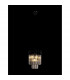 Poland Ceiling Pendant Round 4 Light E14 Matt Black Smoke Sculpted Glass-3