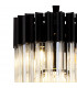 Poland Ceiling Pendant Round 4 Light E14 Matt Black Cognac Sculpted Glass-6