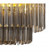 Poland Ceiling Pendant Round 8 Light E14 Brass Smoke Sculpted Glass Item Weight: 17.3kg-7