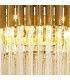 Poland Ceiling Pendant Round 8 Light E14 Brass Cognac Sculpted Glass Item Weight: 17.3kg-7