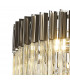 Poland Ceiling Pendant Round 8 Light E14 Polished Nickel Cognac Sculpted Glass Item Weight: 17.3kg-5