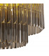 Poland Ceiling Pendant Round 12 Light E14 Brass Smoke Sculpted Glass Item Weight: 25.4kg-8