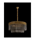 Poland Ceiling Pendant Round 12 Light E14 Brass Smoke Sculpted Glass Item Weight: 25.4kg-9