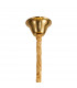 Poland Ceiling Pendant Round 12 Light E14 Brass Cognac Sculpted Glass Item Weight: 25.4kg-5