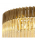 Poland Ceiling Pendant Round 12 Light E14 Brass Cognac Sculpted Glass Item Weight: 25.4kg-6