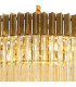 Poland Ceiling Pendant Round 12 Light E14 Brass Cognac Sculpted Glass Item Weight: 25.4kg-7