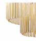 Poland Ceiling Pendant Round 12 Light E14 Polished Nickel Cognac Sculpted Glass Item Weight: 25.4kg-6