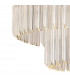 Poland Ceiling Pendant Round 12 Light E14 Matt Black Clear Sculpted Glass Item Weight: 25.4kg-6