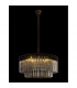 Poland Ceiling Pendant Round 12 Light E14 Matt Black Smoke Sculpted Glass Item Weight: 25.4kg-3