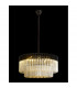 Poland Ceiling Pendant Round 12 Light E14 Matt Black Cognac Sculpted Glass Item Weight: 25.4kg-3