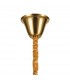 Poland Ceiling Pendant Round 5 Tier 19 Light E14 Brass Smoke Sculpted Glass Item Weight: 32.6kg-5