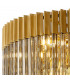 Poland Ceiling Pendant Round 5 Tier 19 Light E14 Brass Smoke Sculpted Glass Item Weight: 32.6kg-6
