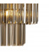 Poland Ceiling Pendant Round 5 Tier 19 Light E14 Brass Smoke Sculpted Glass Item Weight: 32.6kg-8