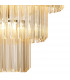 Poland Ceiling Pendant Round 5 Tier 19 Light E14 Polished Nickel Cognac Sculpted Glass Item Weight: 32.6kg-8