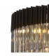Poland Ceiling Pendant Round 5 Tier 19 Light E14 Matt Black Smoke Sculpted Glass Item Weight: 32.6kg-5