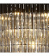Poland Ceiling Pendant Round 5 Tier 19 Light E14 Matt Black Smoke Sculpted Glass Item Weight: 32.6kg-7