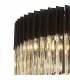 Poland Ceiling Pendant Round 5 Tier 19 Light E14 Matt Black Cognac Sculpted Glass Item Weight: 32.6kg-5