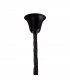 Poland Ceiling Pendant Round 5 Tier 23 Light E14 Matt Black Clear Sculpted Glass Item Weight: 56.2kg-5
