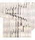 Poland Ceiling Pendant Round 5 Tier 23 Light E14 Matt Black Clear Sculpted Glass Item Weight: 56.2kg-7