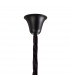 Poland Ceiling Pendant Round 5 Tier 23 Light E14 Matt Black Smoke Sculpted Glass-5