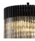 Poland Ceiling Pendant Round 5 Tier 23 Light E14 Matt Black Smoke Sculpted Glass-6