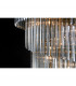 Poland Ceiling Pendant Round 7 Tier 31 Light E14 Brass Smoke Sculpted Glass-10