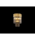 Poland Wall Lamp 3 Light E14 Brass Smoke Sculpted Glass-3