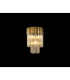 Poland Wall Lamp 3 Light E14 Brass Cognac Sculpted Glass-3