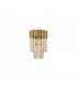 Poland Wall Lamp 3 Light E14 Brass Cognac Sculpted Glass-4