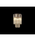 Poland Wall Lamp 3 Light E14 Polished Nickel Cognac Sculpted Glass-3